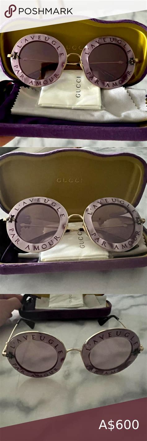 gucci sunglasses l'amour|love is blind Gucci.